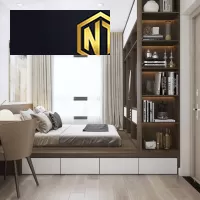 GIƯỜNG NGỦ KẾT HỢP TỦ QUẦN ÁO TIỆN LỢI MẪU 07
